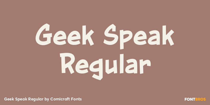 Geek Speak Regular Font Poster #1