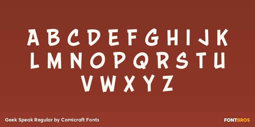 Geek Speak Regular Font Poster #2