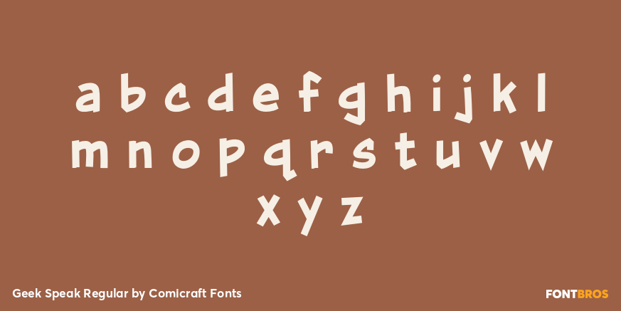 Geek Speak Regular Font Poster #3
