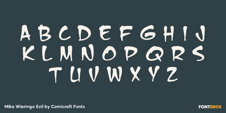 Mike Wieringo Evil Font Poster #3