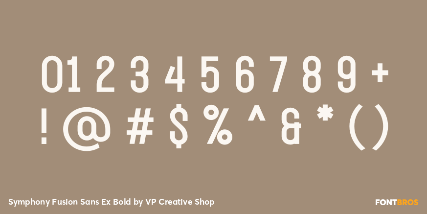 Symphony Fusion Sans Ex Bold Font Poster #4