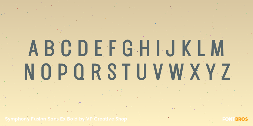 Symphony Fusion Sans Ex Bold Font Poster #2