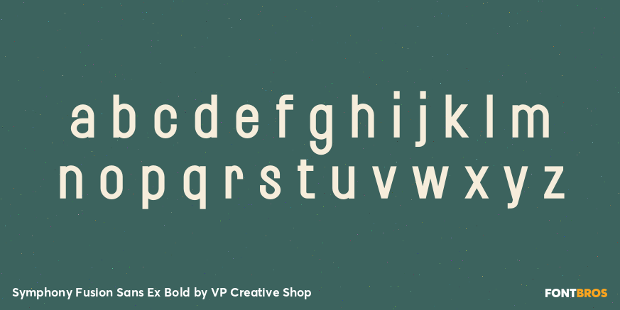 Symphony Fusion Sans Ex Bold Font Poster #3