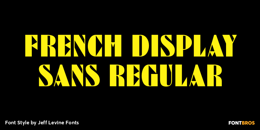 French Display Sans Regular Poster