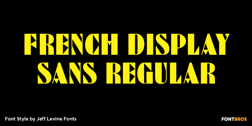 French Display Sans Regular Poster