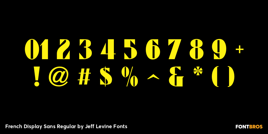 French Display Sans Regular Font Poster #1