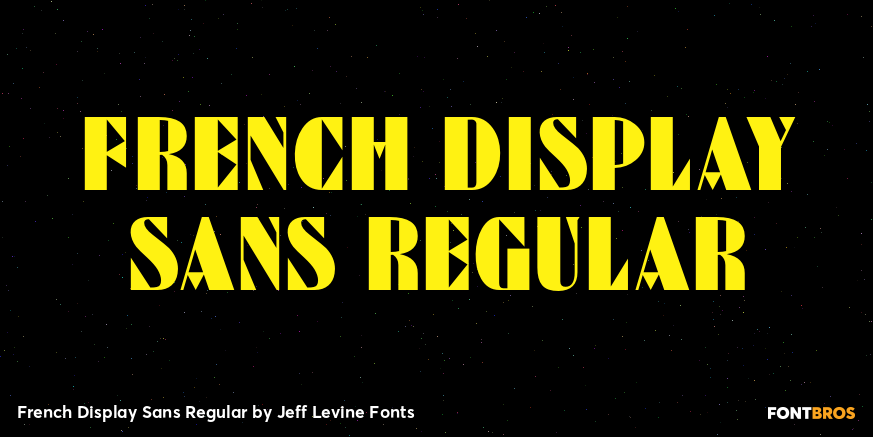 French Display Sans Regular Poster
