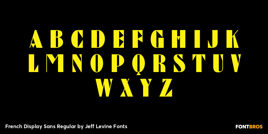French Display Sans Regular Font Poster #1