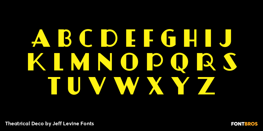 Theatrical Deco Font Poster #1
