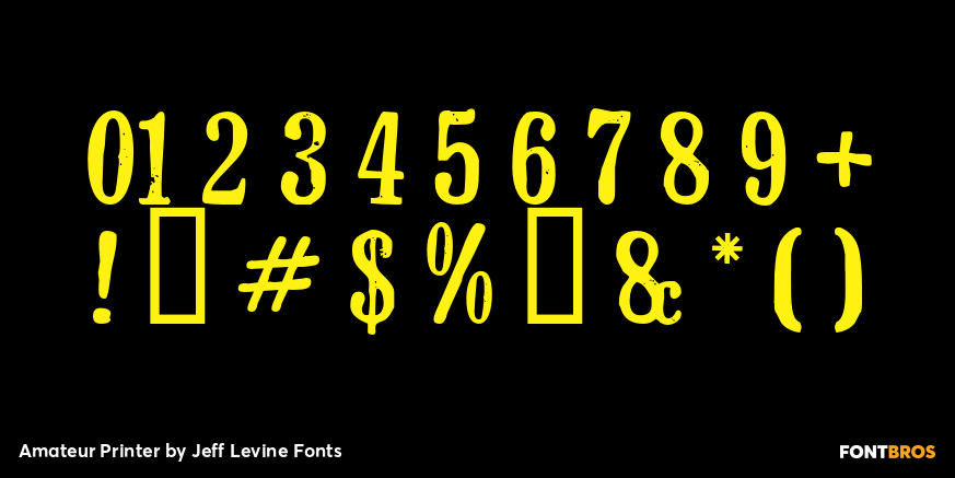 Amateur Printer Font Poster #4