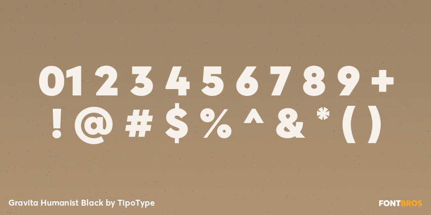 Gravita Humanist Black Font Poster #1