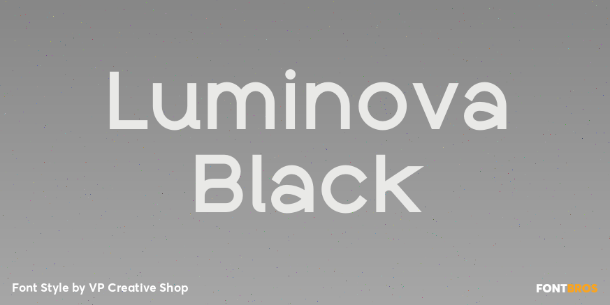 Luminova Black Font Poster #1