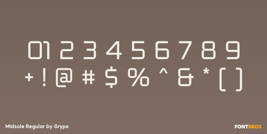 Midsole Regular Font Poster #1