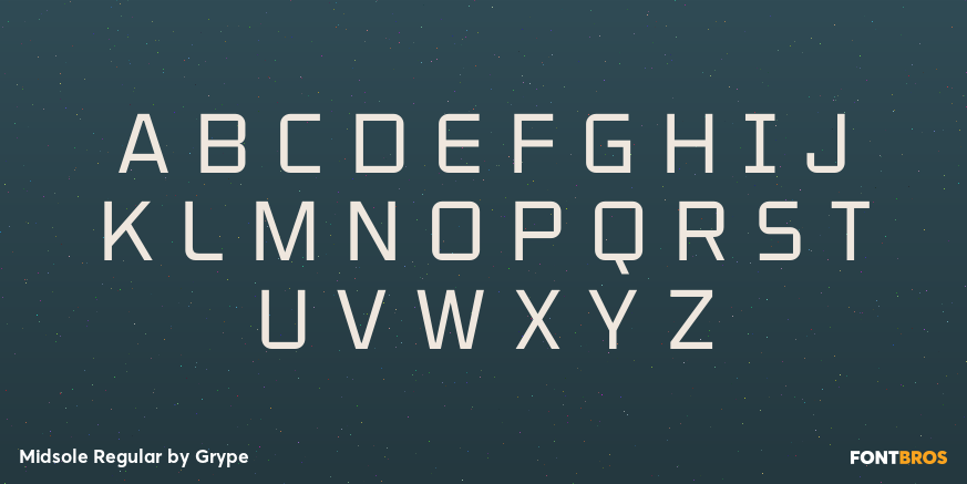 Midsole Regular Font Poster #1