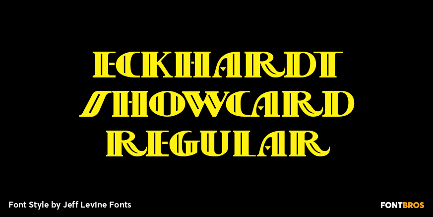 Eckhardt Showcard Regular Poster