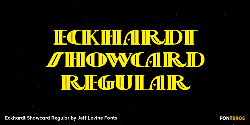 Eckhardt Showcard Regular Poster