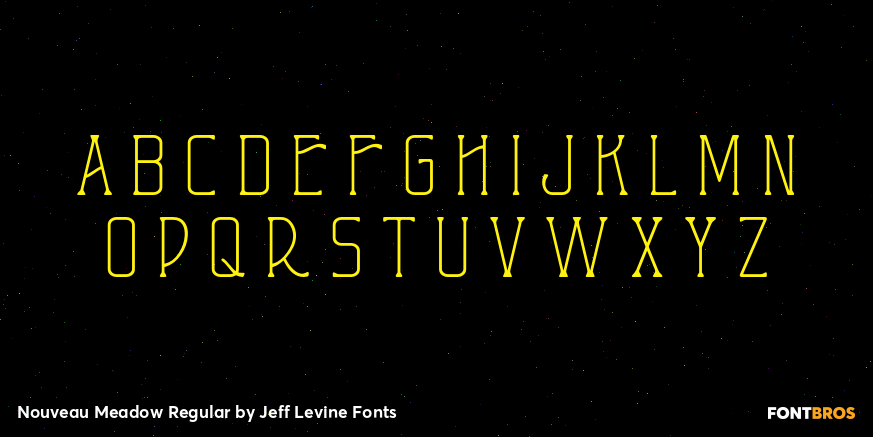 Nouveau Meadow Regular Font Poster #1