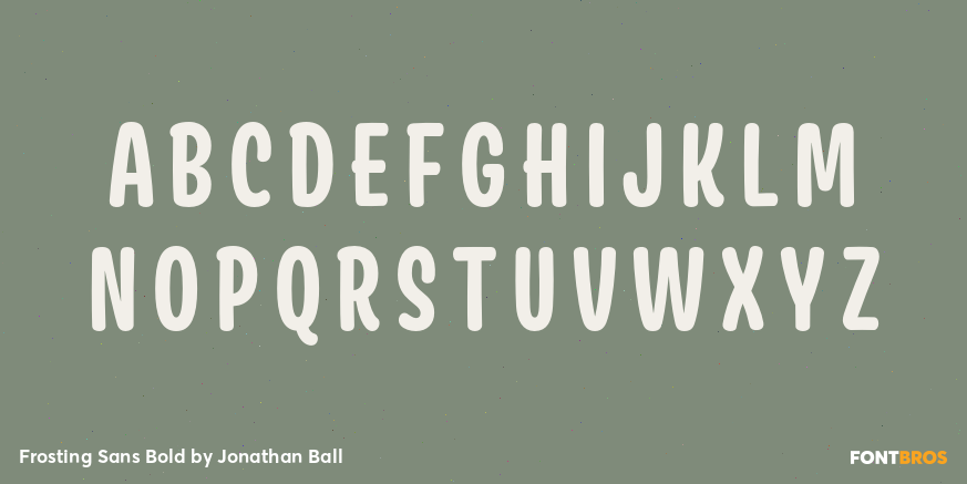 Frosting Sans Bold Font Poster #2
