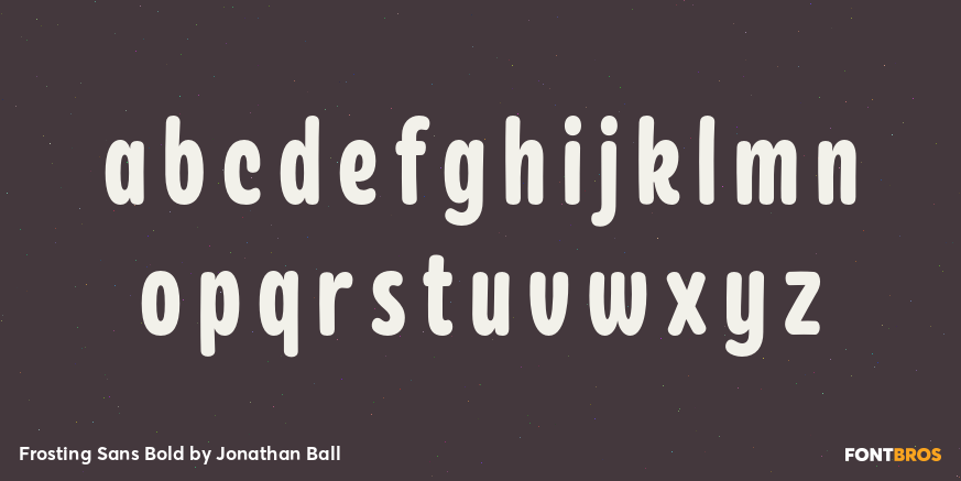 Frosting Sans Bold Font Poster #3