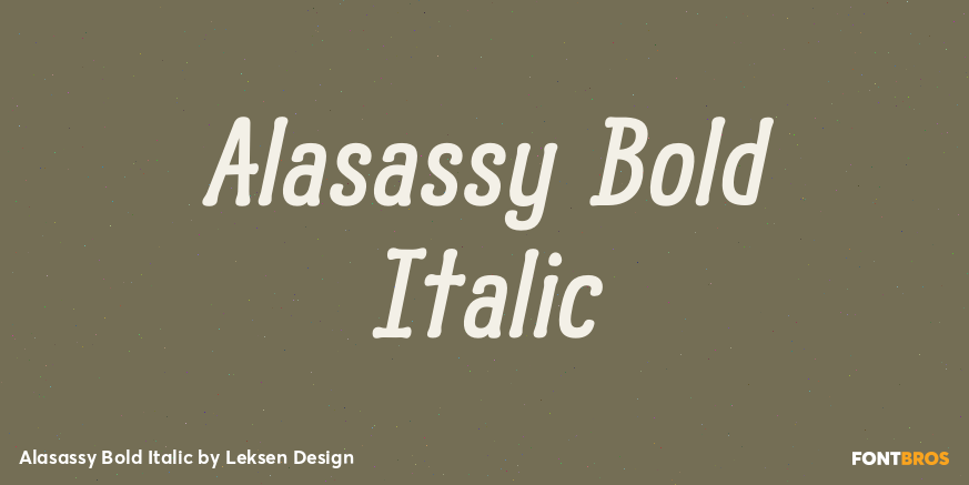 Alasassy Bold Italic Poster