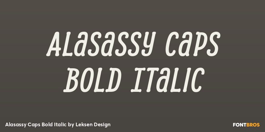 Alasassy Caps Bold Italic Poster