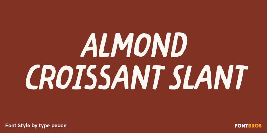 Almond Croissant Slant Poster
