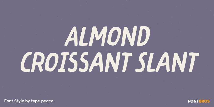 Almond Croissant Slant Poster