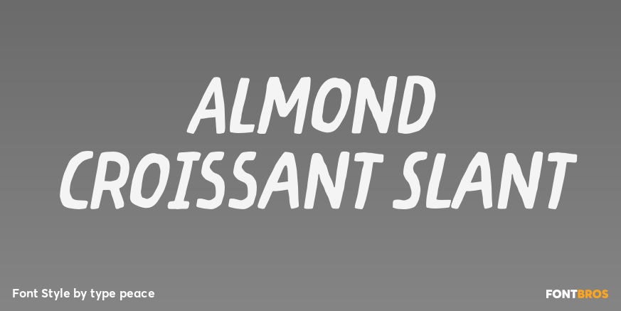 Almond Croissant Slant Poster