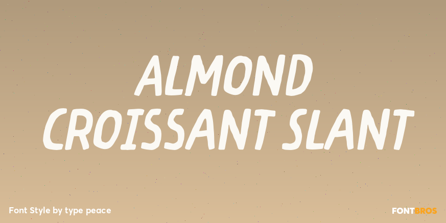 Almond Croissant Slant Poster