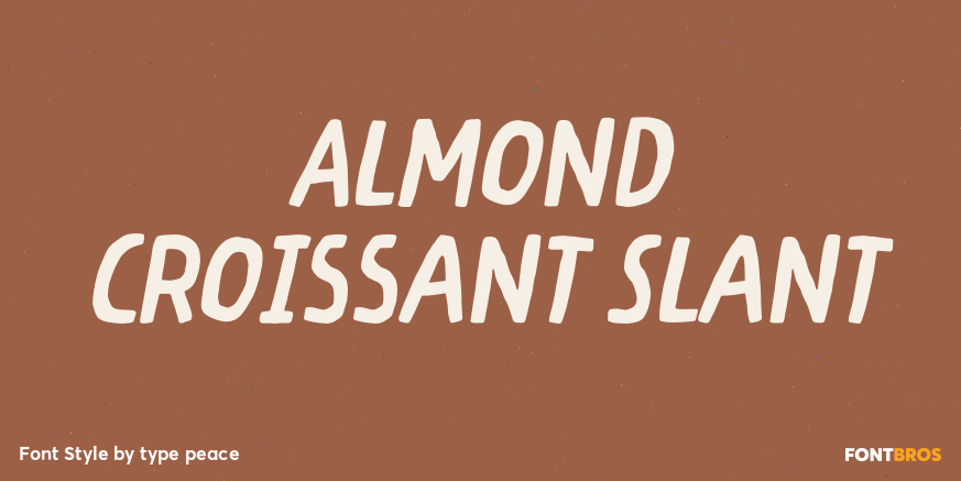 Almond Croissant Slant Poster