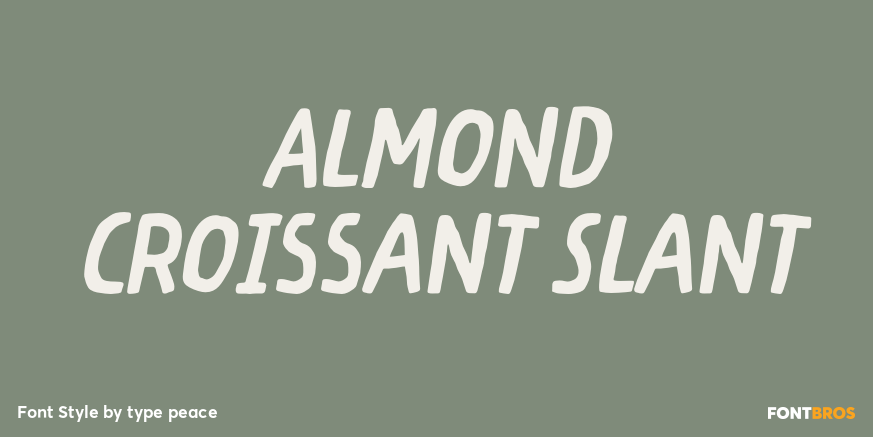 Almond Croissant Slant Poster