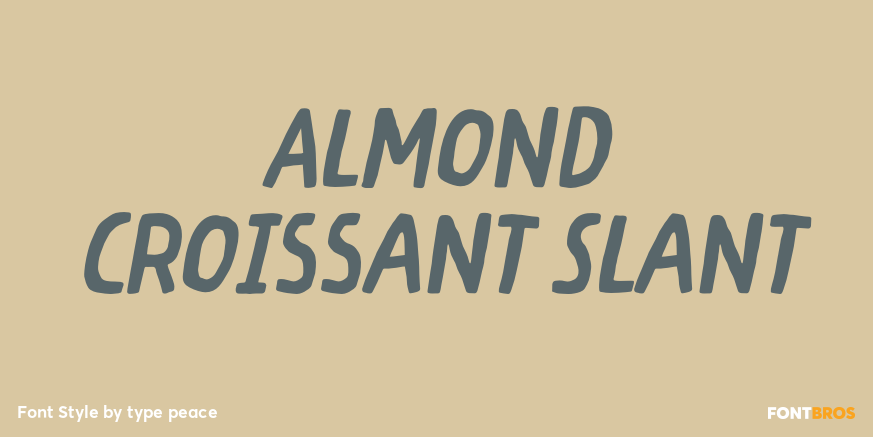 Almond Croissant Slant Poster