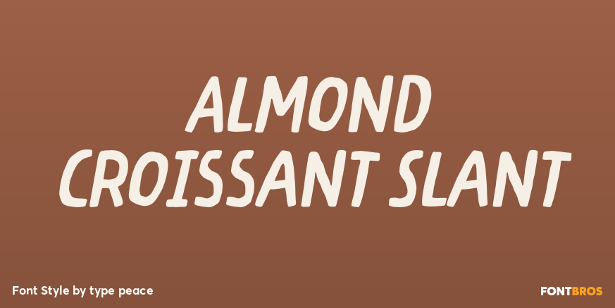 Almond Croissant Slant Poster