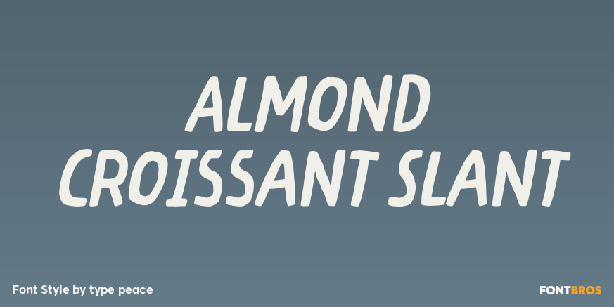 Almond Croissant Slant Poster