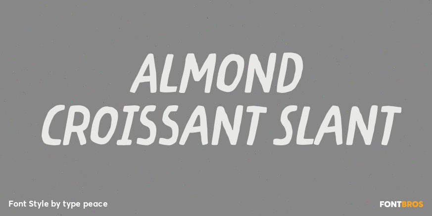 Almond Croissant Slant Poster