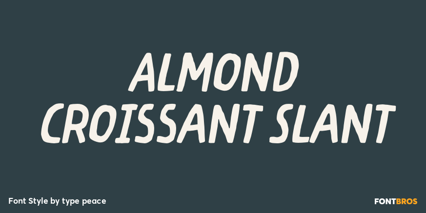 Almond Croissant Slant Poster
