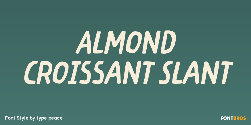 Almond Croissant Slant Poster