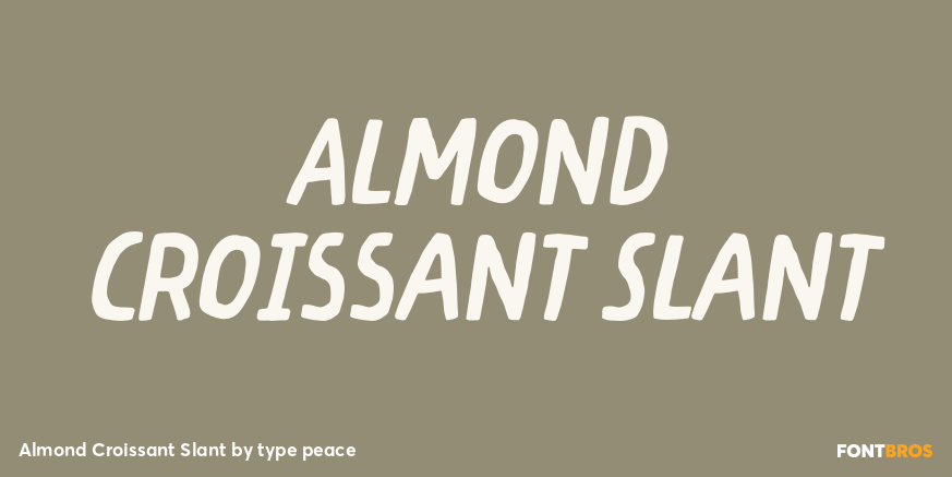 Almond Croissant Slant Poster
