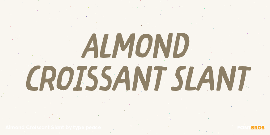 Almond Croissant Slant Poster