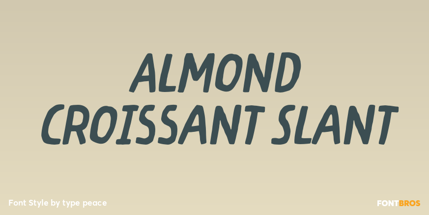Almond Croissant Slant Poster