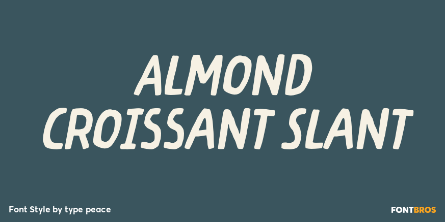 Almond Croissant Slant Poster