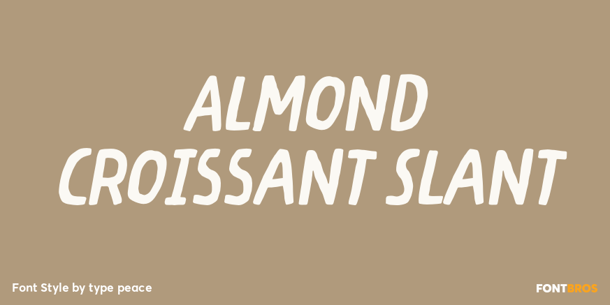 Almond Croissant Slant Poster