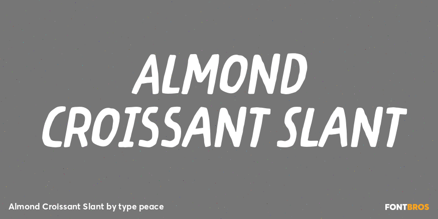 Almond Croissant Slant Poster