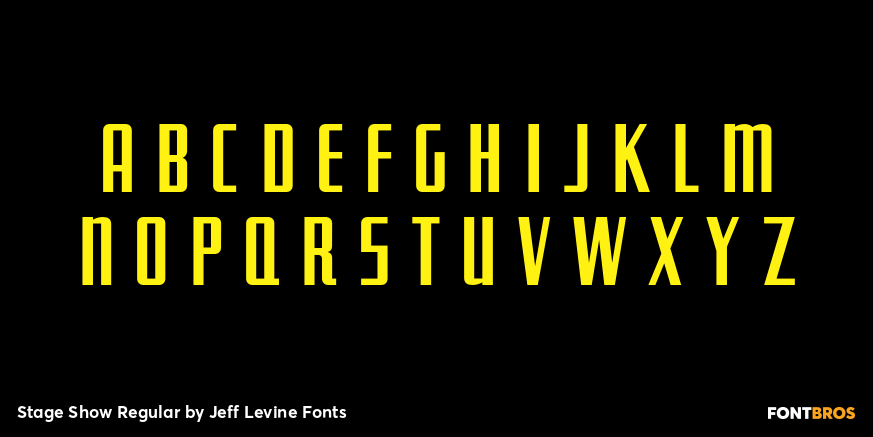 Stage Show Regular Font Poster #1