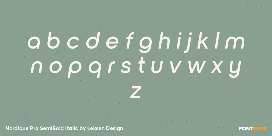 Nordique Pro SemiBold Italic Font Poster #3