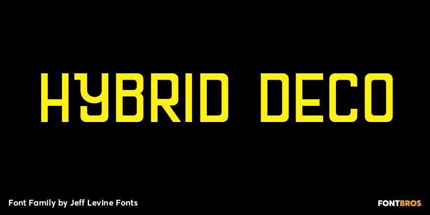 Hybrid Deco Font Poster