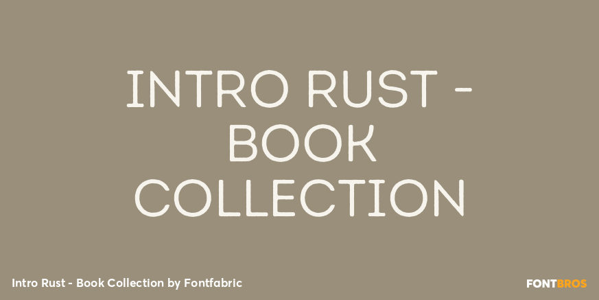 Intro Rust - Book Collection Font Poster #1