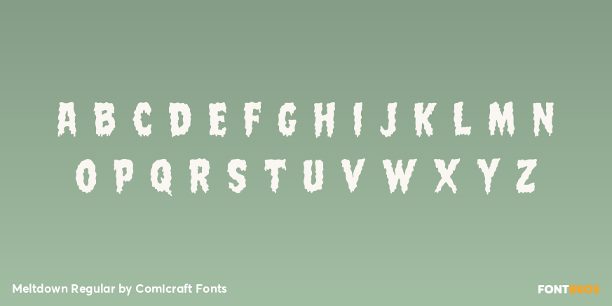 Meltdown Regular Font Poster #3