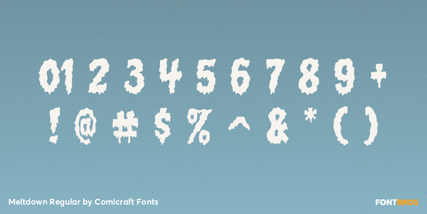Meltdown Regular Font Poster #4