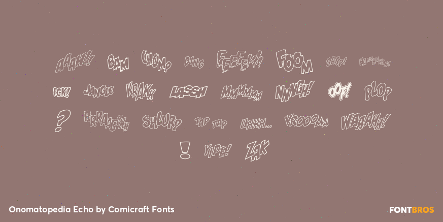 Onomatopedia Echo Font Poster #2